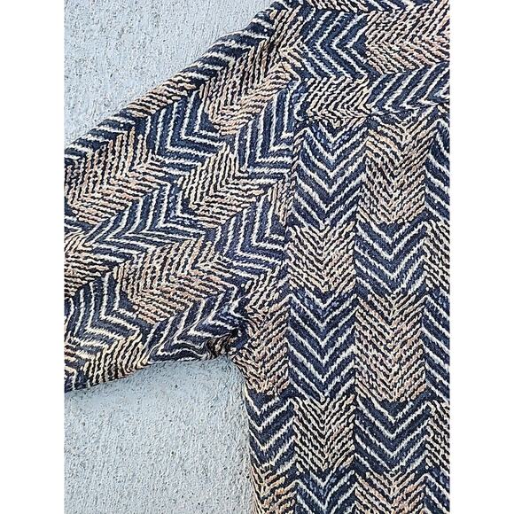 J. Ferrar Short Sleeve Button Front Gold Black 100% Rayon Mens Size S / CH Photo - Picture 13 of 15